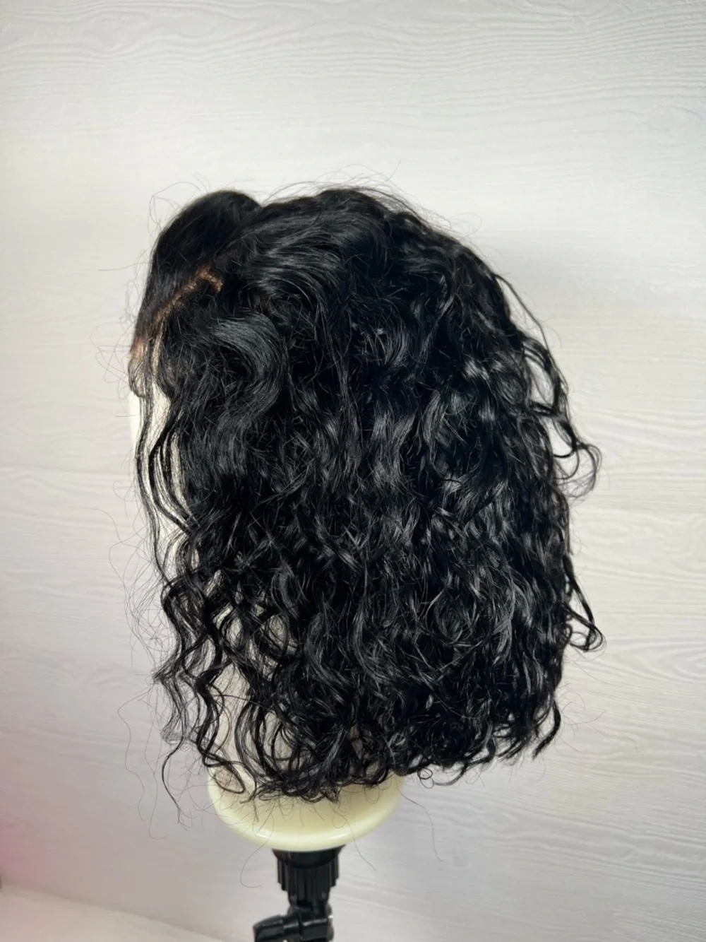 UNICE Human Hair Water Wave Pre Cut 10 Inch Wig
